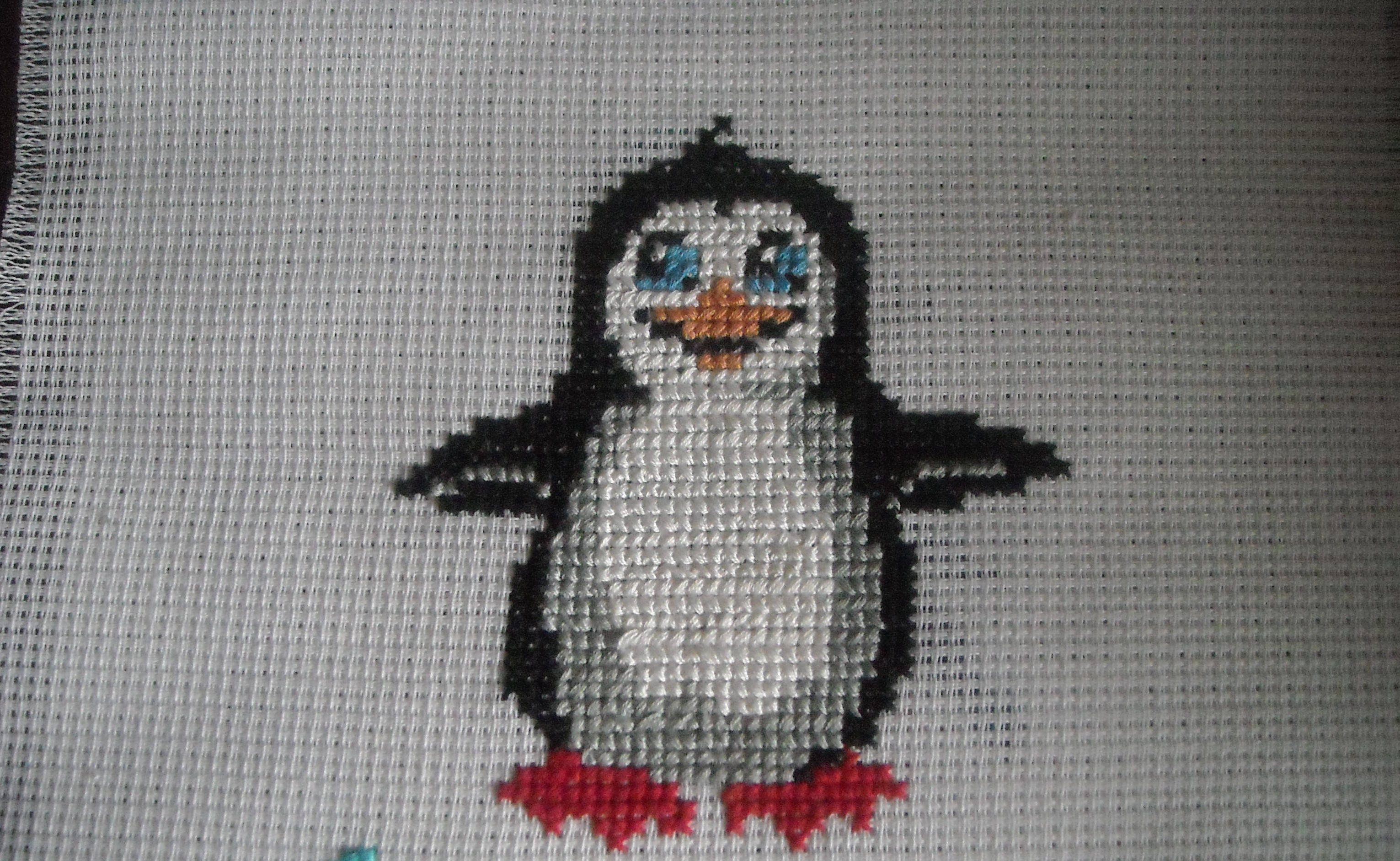 Пингвины вышивка готовая крестом